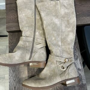 Bottes en Suède beige
